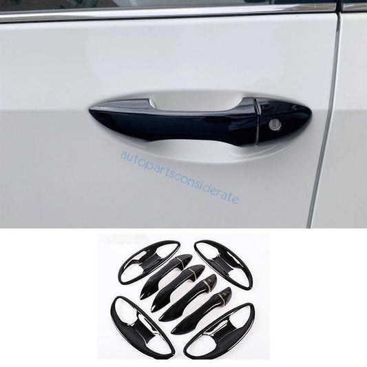 for Toyota for Corolla 14-2019 Glossy Black Side Door Handle Bowl Cup Cover Trim 16P