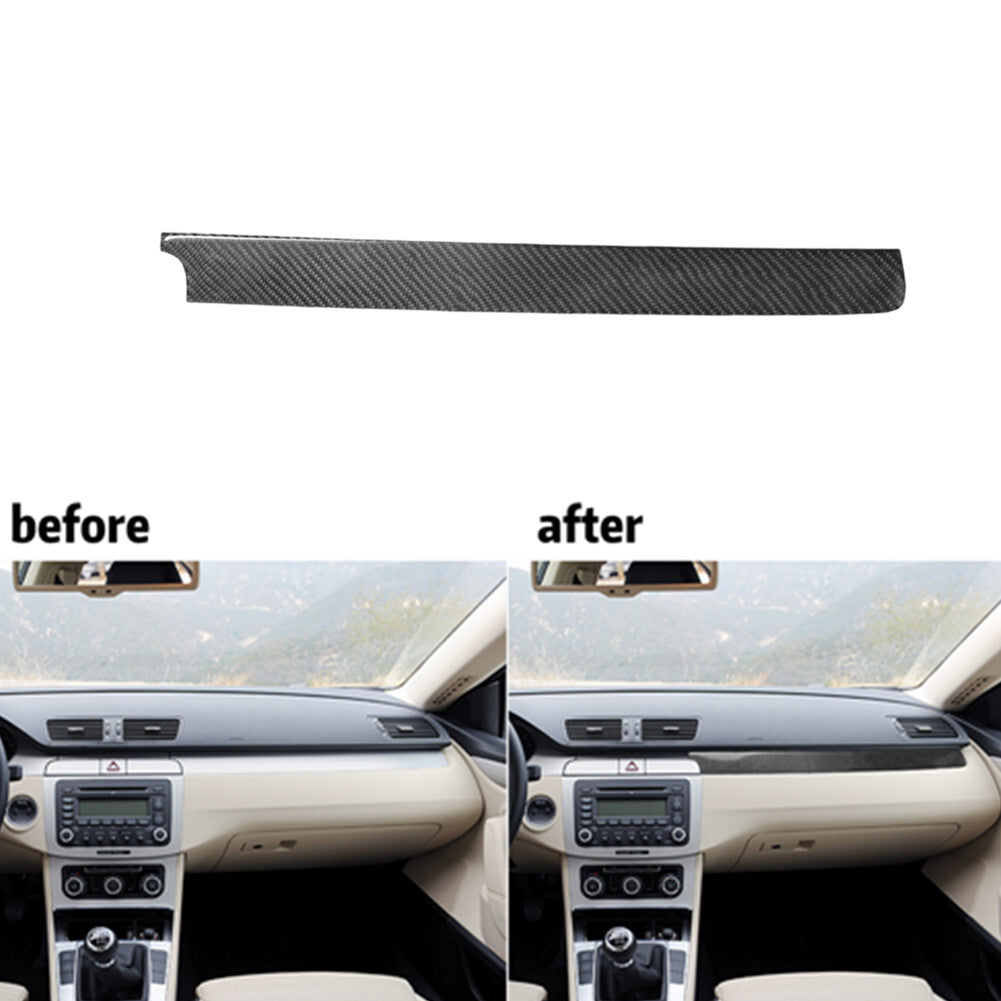 Carbon Fiber Passenger Dashboard Trim Panel for Volkswagen for Passat 2006-2011