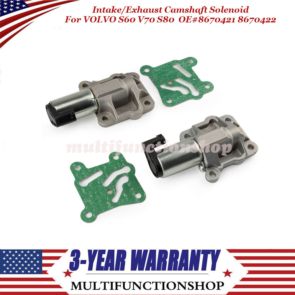 2X Intake/Exhaust Camshaft Solenoid 8670422 for VOLVO S60 V70 S80 93-06 8670421