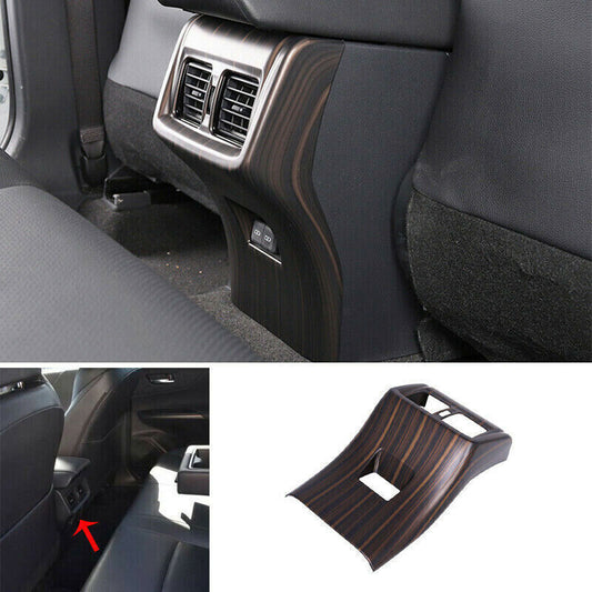 Peach Wood Grain Rear Air Outlet Vent Cover Trim ABS for Toyota Venza 2021-2023