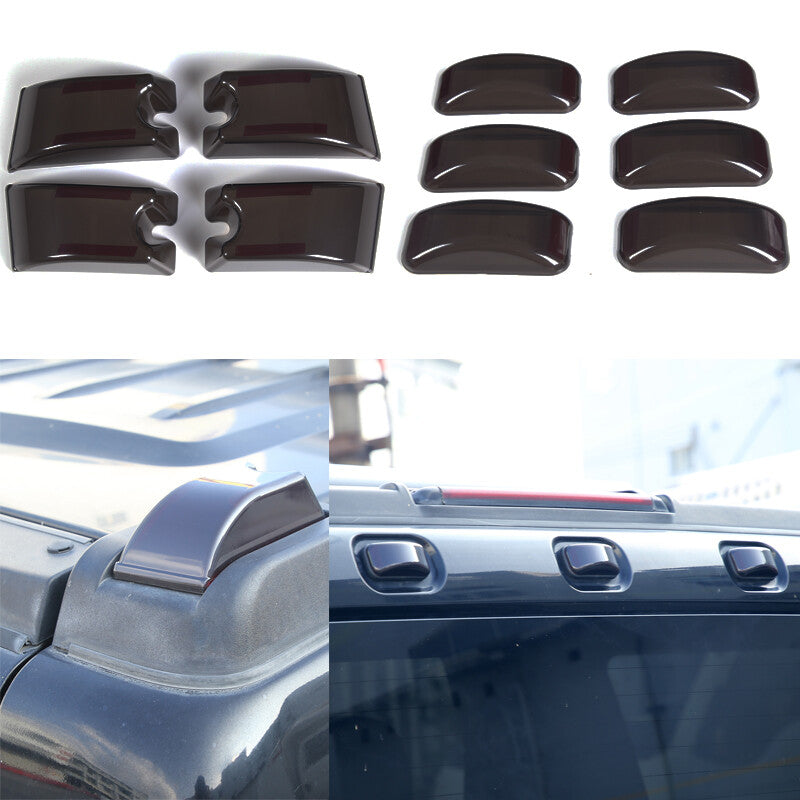 10-Piece Smoked Top Cabin Marker Light Housing Protective Cover for Hummer H2 / SUT 2003 - 2009
