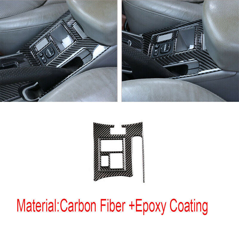 Carbon Fiber Car Console Shifter Hand Brake Cover Trim for Toyota RAV4 2006-2012