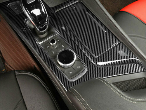 for Cadillac CT5 2019-2020 ABS Carbon Fiber Middle Console Gear Shift Panel Trim