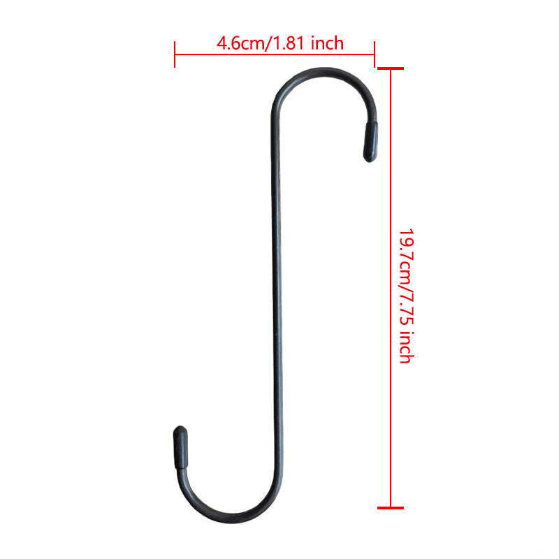 2Pcs Brake Caliper Hanger Hooks Powder Coated Steel Black (2 Piece Set)