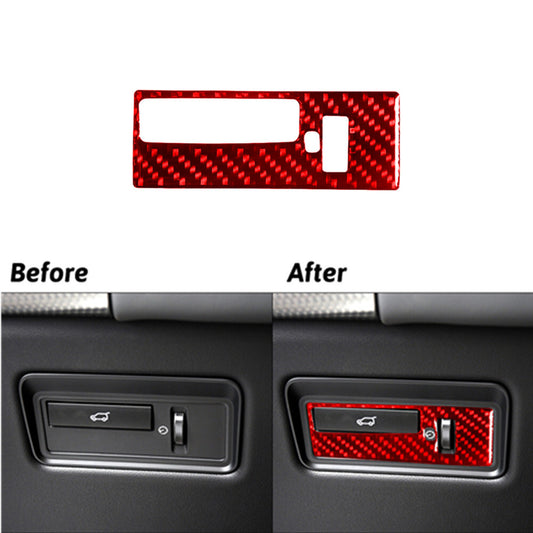 Red Carbon Fiber Dim Light Control Trim For Land for Range Rover Sport 2014-2017