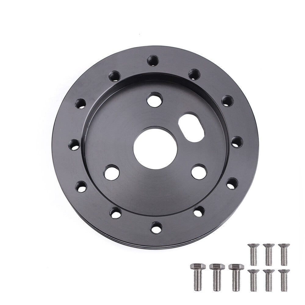 Aluminum Steering Wheel to 3 Hole 0.5IN Hub for 6 Hole Adapter Boss Universal