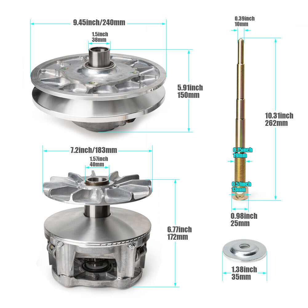 1323298 is for Polaris 2016-21 RZR 1000 XP S Primary  Secondary Driven Clutch + Puller.