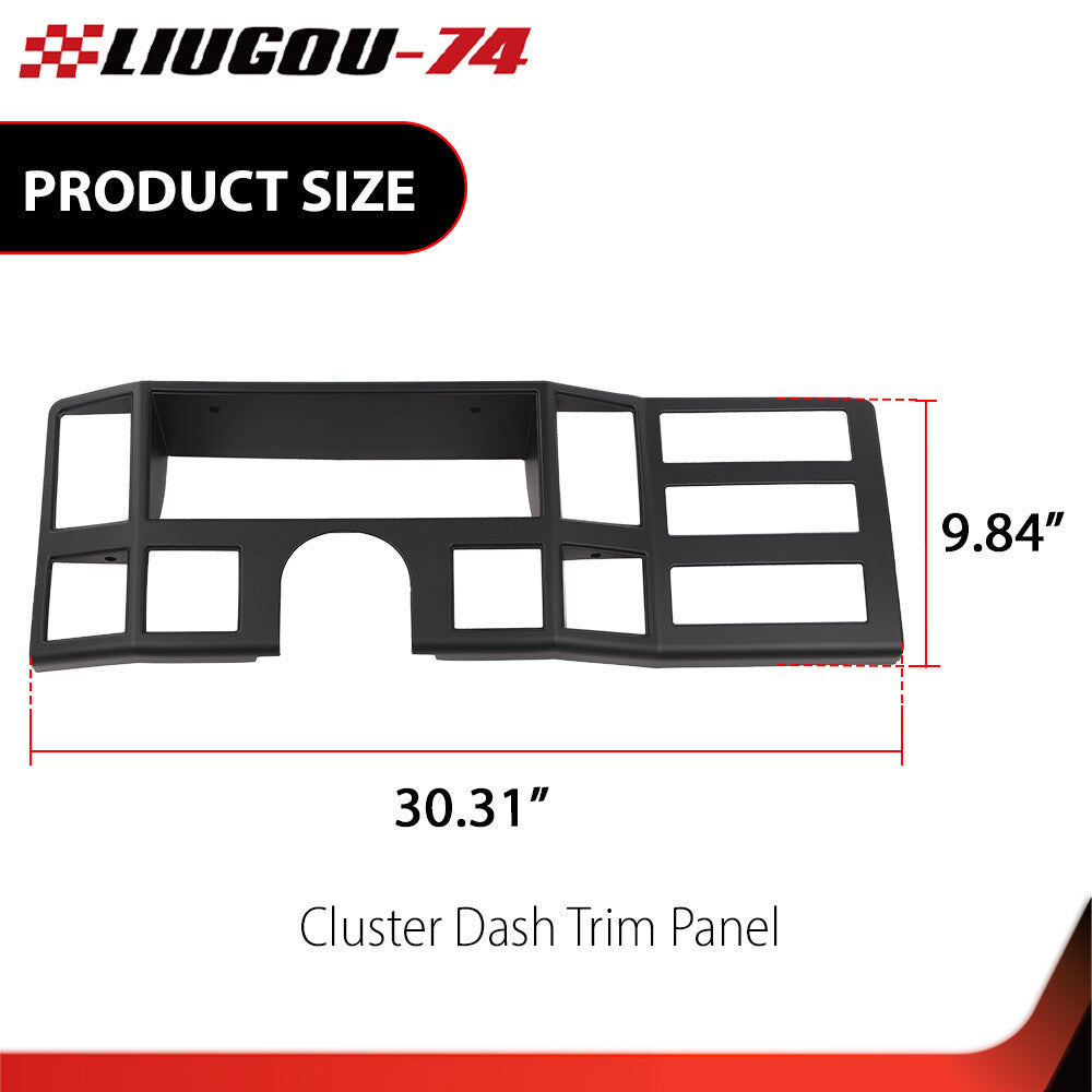 Dashboard insert trim turn signal radio, black, suitable for Jeep Cherokee XJ 84-96