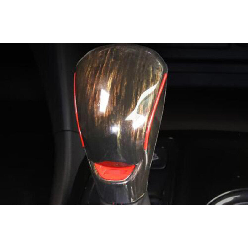for Chevy Blazer 2019-2022 wood grain Inner Gear Shift Knob Molding Cover Trim