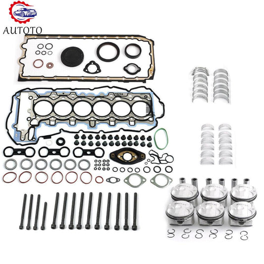 Engine Overhaul Pistons Seals Kit 11:1 Fits for BMW 325i Z4 E90 E60 E89 N52B25