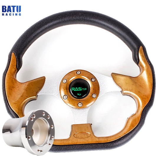 New 12.5 for Golf Cart Steering Wheel Accessories+Silver Adapter For Club car for DS