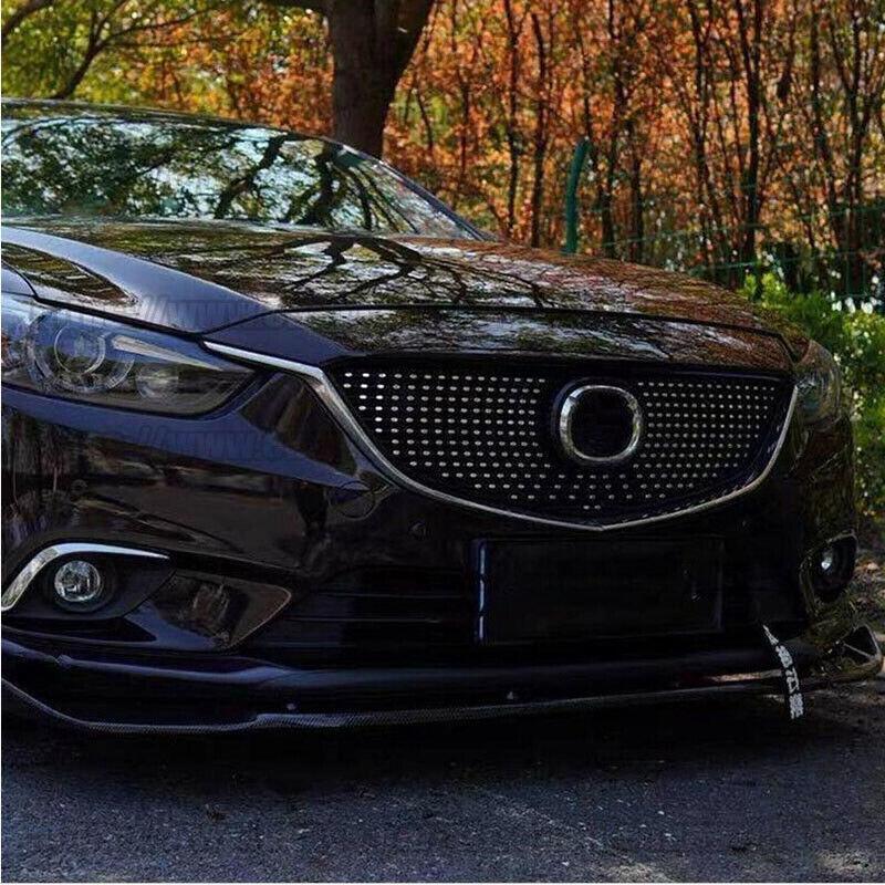 for Mazda 6 Atenza 2014 15 2016 Car Diamond Front Bumper Mesh Hood Grille Grill