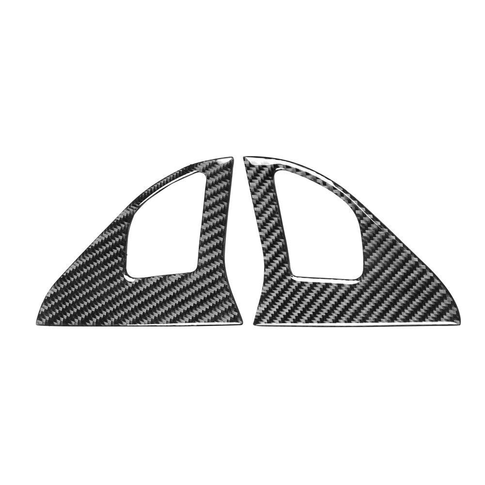 Carbon Fiber Left Right Speaker Cover Trim Fit for Mitsubishi Lancer 2008-15