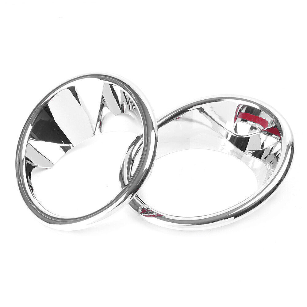 2pcs Chrome Plated Front Fog Light Lamp Cover Trim for BMW X5 F15 2014-2018