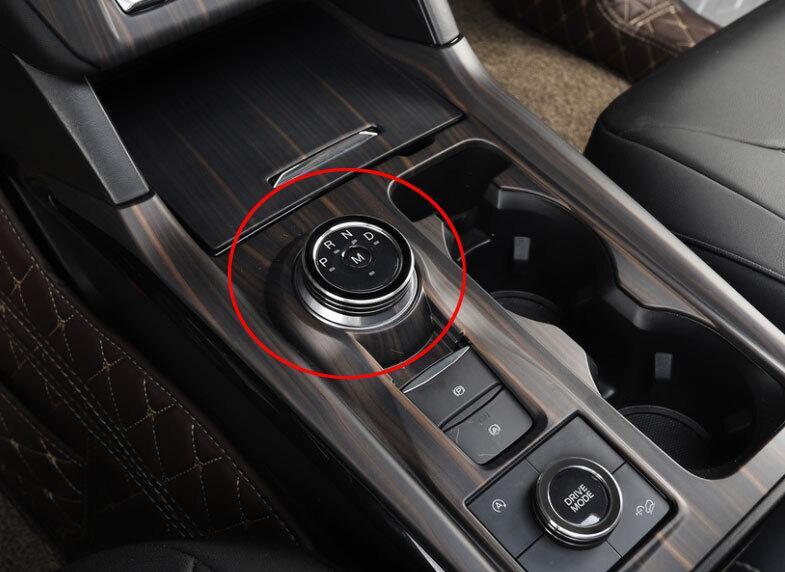 Console Gear Shift Knob Cover Ring 1X for Ford Explorer 2020-2022 Black Aluminum