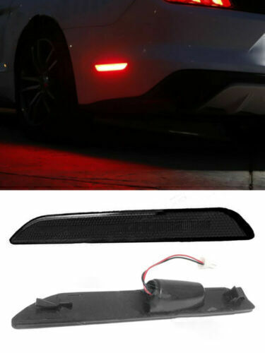 A pair of smoke-lens rear LED side marker lights and crash warning lights are available for the 2015-2020 for Ford for Mustang .