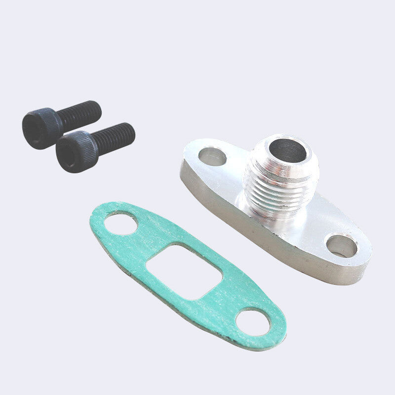 Turbine oil drain socket flange gasket adapter kit 4AN accessories for T3 T4 T60 T70