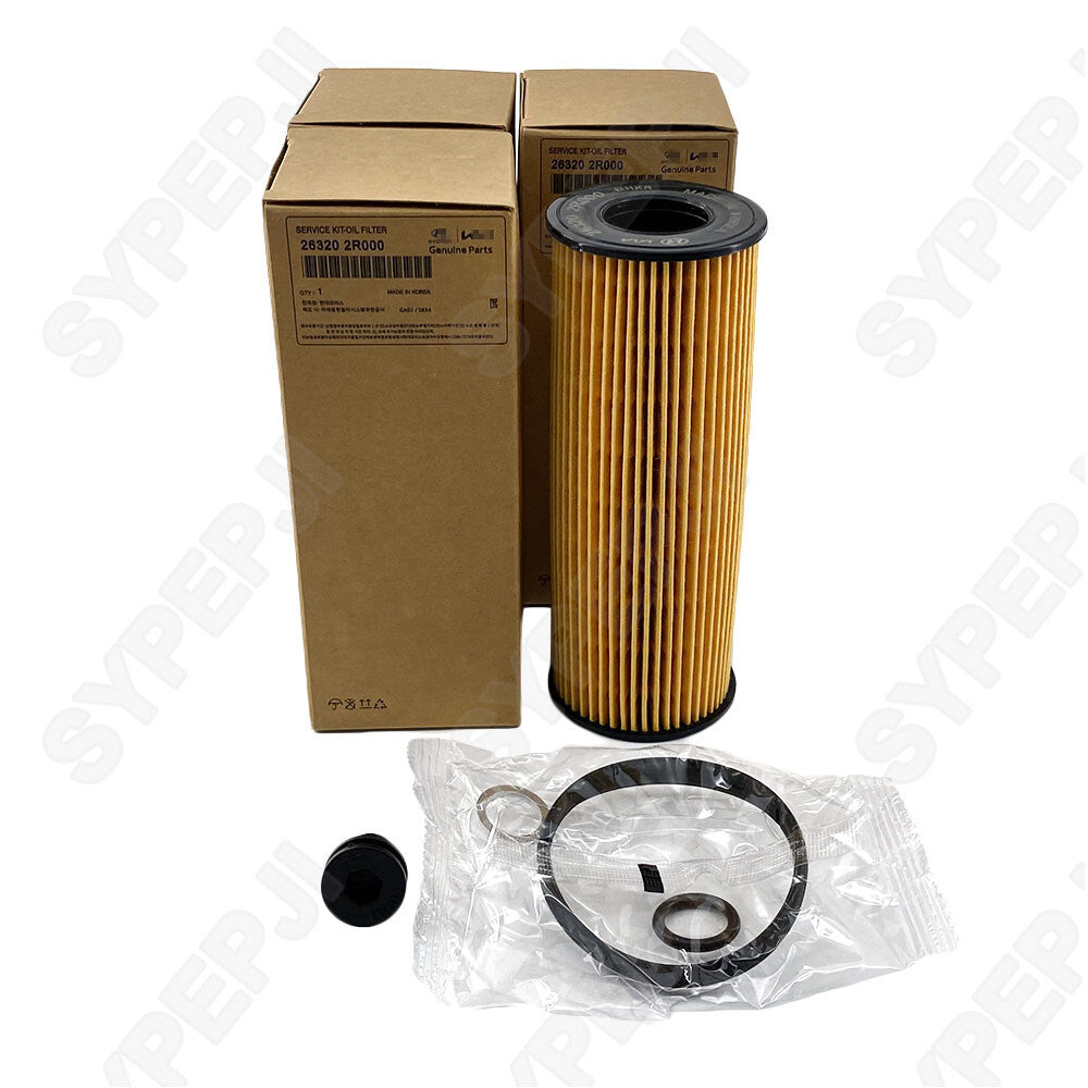 4-piece oil filter service kit for HYUNDAI SANTA FE ELITE 2021-23 26320-2R000