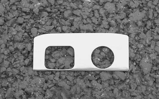 for Chevrolet Equinox 2018-2023 Silver Steel Console Cigarette Lighter Frame 1PC