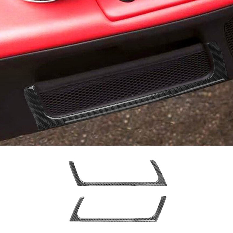 2Pcs Carbon Fiber Interior Door Storage Cover Trim for Honda S2000 2004-2009