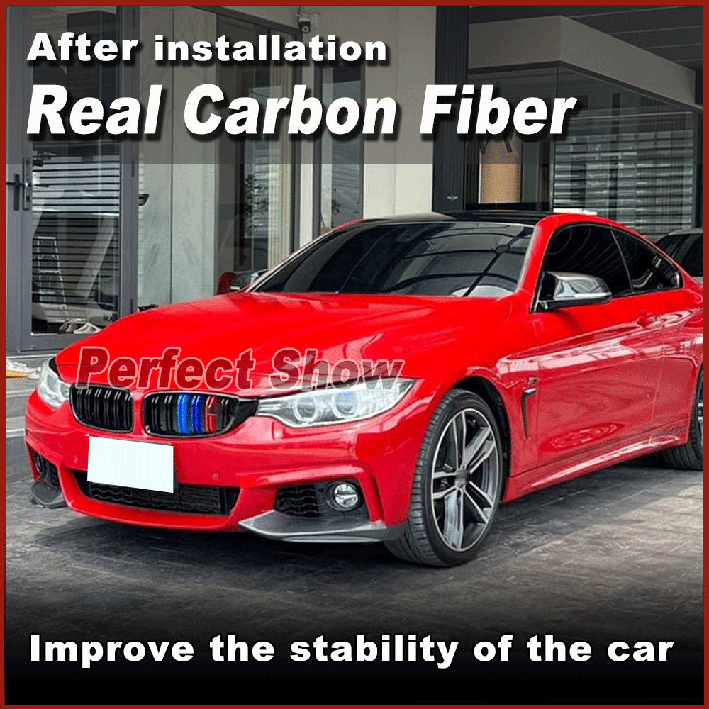 REAL Carbon Front Bumper Splitters Flaps Fit for BMW F32 F33 F36 M-Sport 2014-17