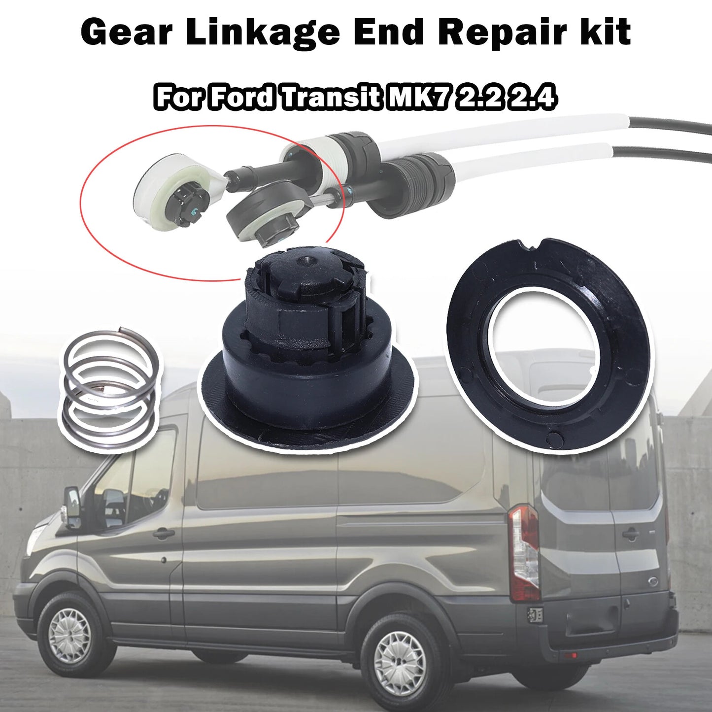 Gear Linkage End Repair Kit for Ford Transit MK7 Shifter Control Cable Bushing
