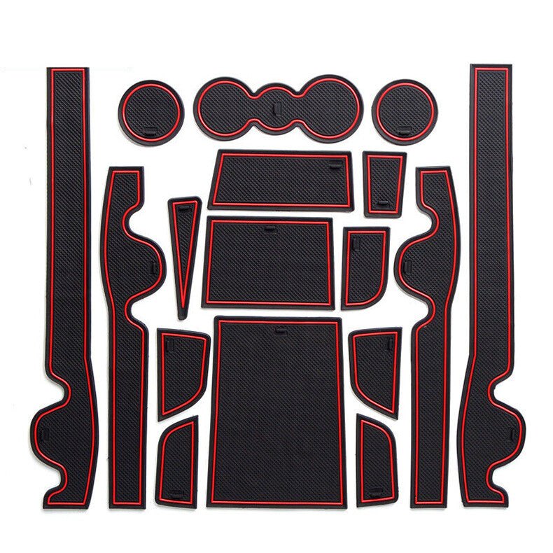 Non-slip Door Slot Mat for Hyundai Sonata 2015-2017 Gate Groove Panel Cup Pad
