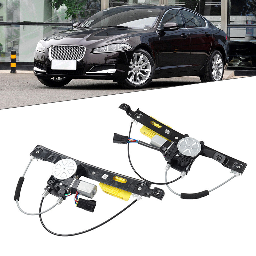Power Window Regulator Assembly for Jaguar XF XFR XFR-S 2009-2015 Black pair