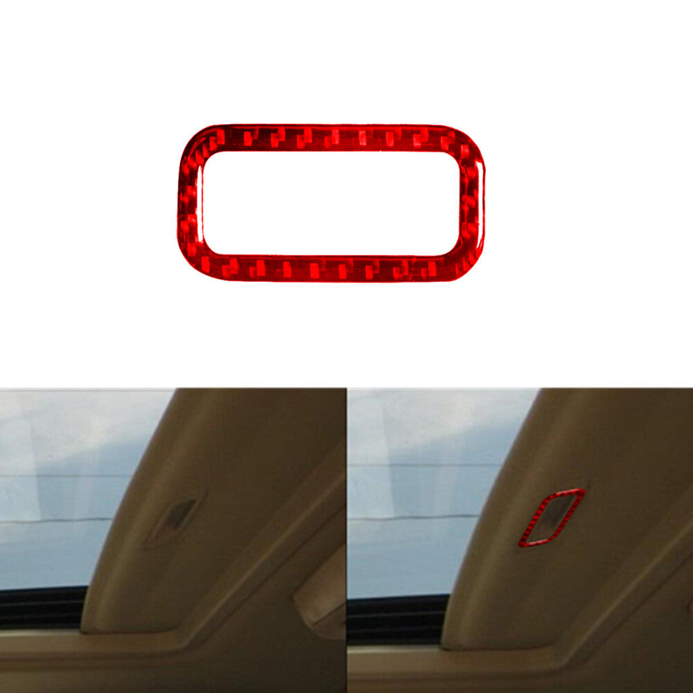 Red Carbon Fiber sunroof Handle Frame Trim for Chevrolet Avalanche 2007-14 TypeB