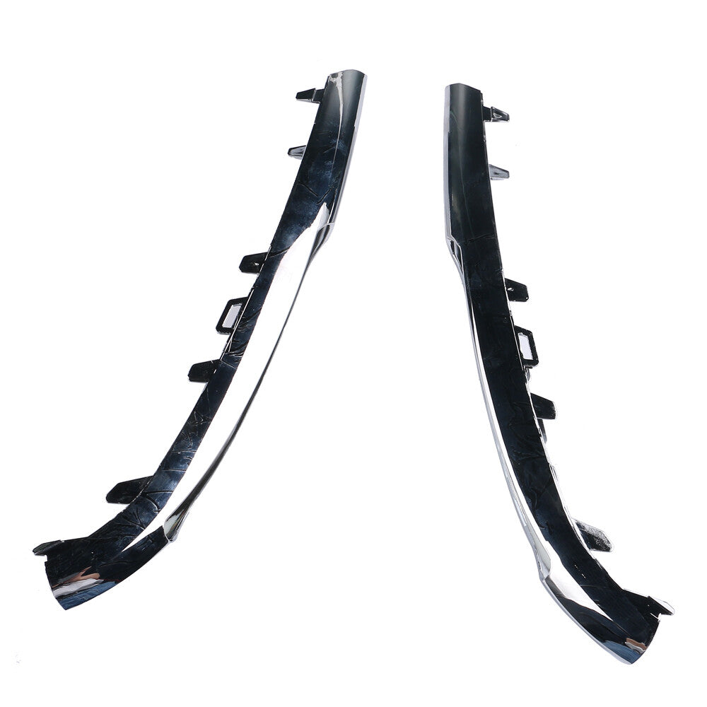Pair Front Bumper Grille Chrome Light Trim for Mercedes E-Class W212 2009 - 2013