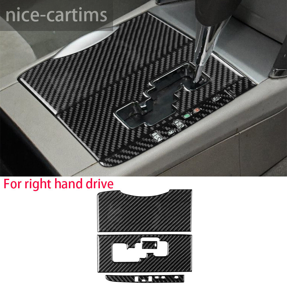Kit For Toyot@ for Camry 2007-2011 RHD Interior Gear Shift Panel Trim Carbon Fiber¡Á4