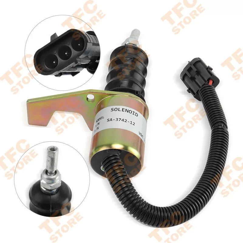 SA-3742-12 3932017 Fuel Stop Shut Off Solenoid Valve For Deutz RSV