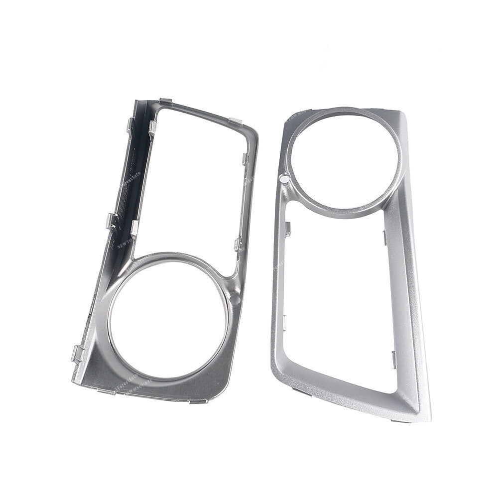 Pair Front Bumper Fog Light Grill Cover Trim Fit for BMW E71 X6 2012-2014 LHRH