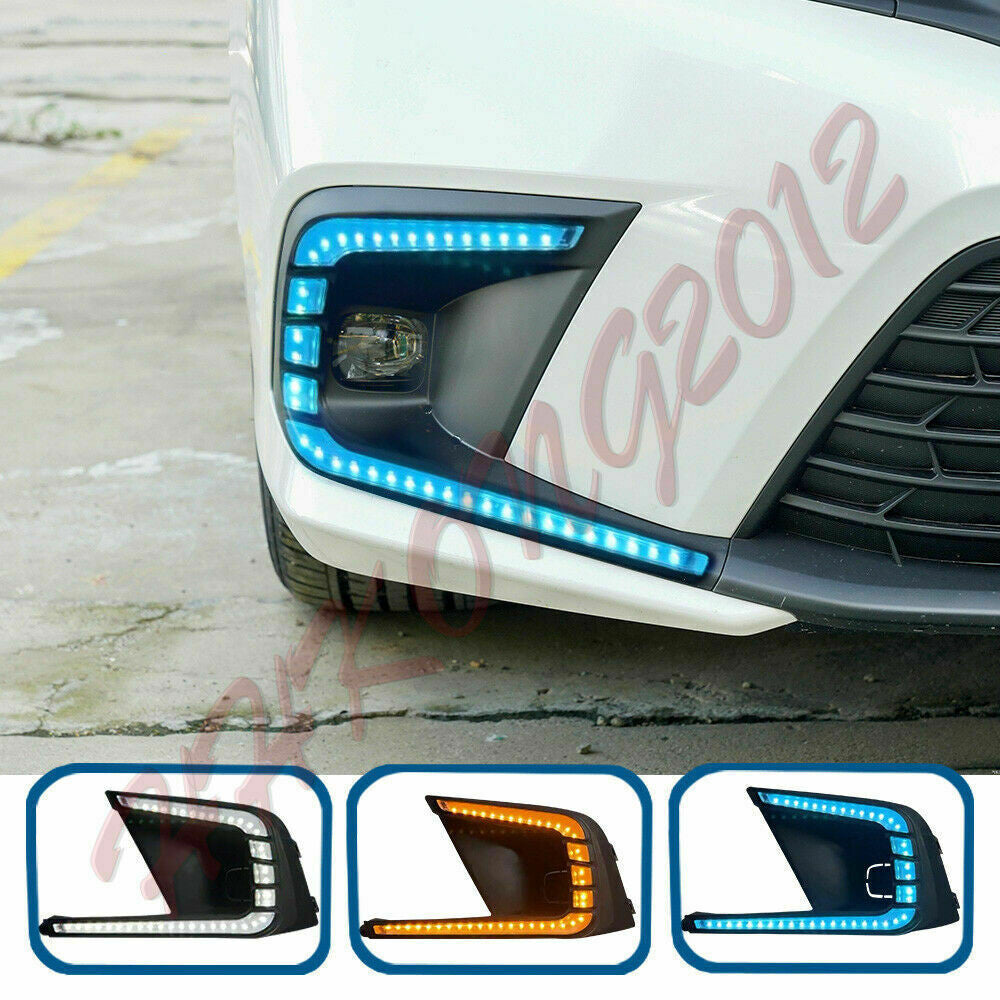 for Honda for Civic 2022-2023 3-Color DRL Daytime Running Light Fog Lamp Turn Signal
