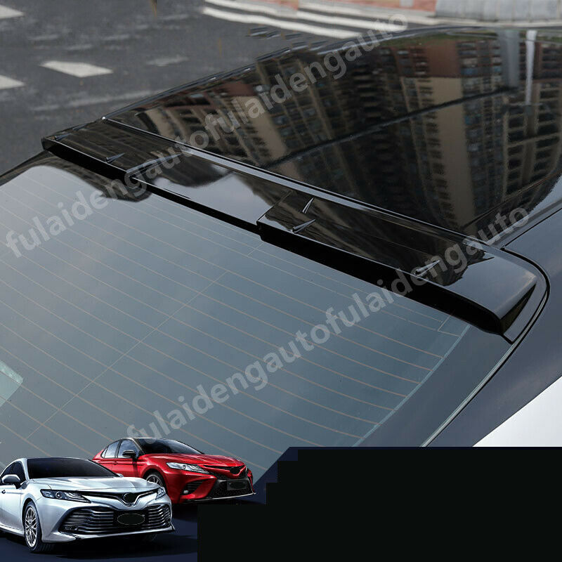 for TOYOTA for CAMRY 2018-2023 GLOSSY BLACK ABS REAR WINDOW ROOF LIP SPOILER VISOR
