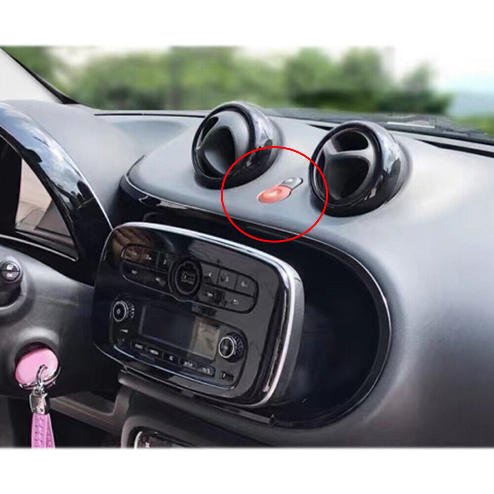 Mergency Light Switch Control Trim for Mercedes-Benz for SMART 15-2018 Bright Black