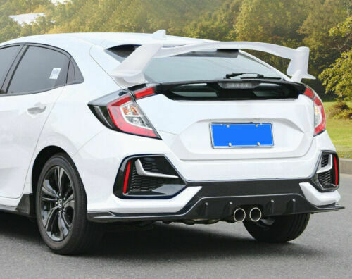 for Honda for Civic Hatchback 2017-2021 Type-R White Rear Trunk Lip Spoiler Bar Wing