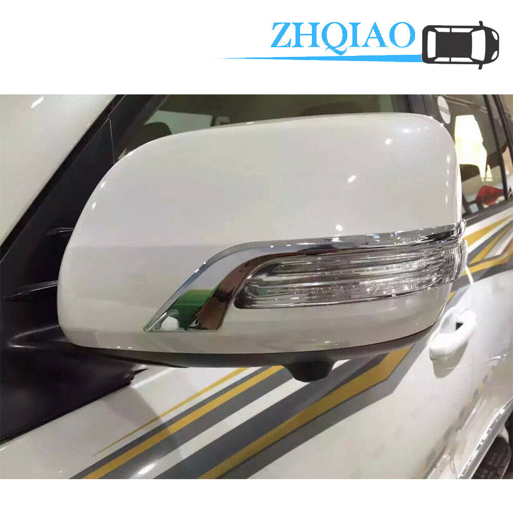 ABS Car Door Side Mirror Strip Cover Trim for Toyota for Land Cruiser LC200 16-20