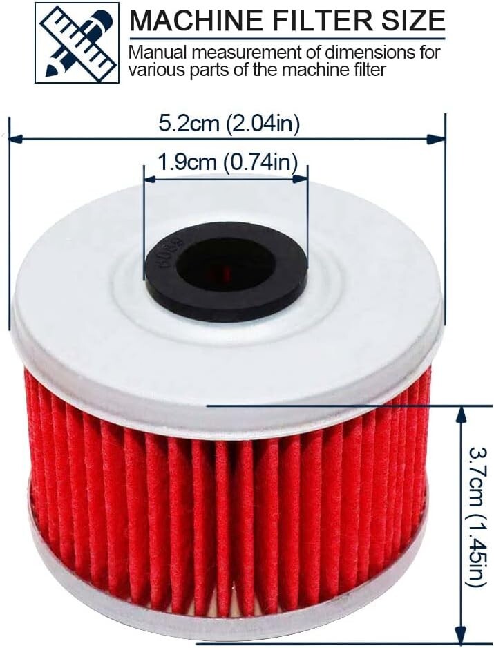 Motorcycle Oil Filter for Honda TRX300 TRX 300 Fourtrax 1988-2001 / TRX300EX