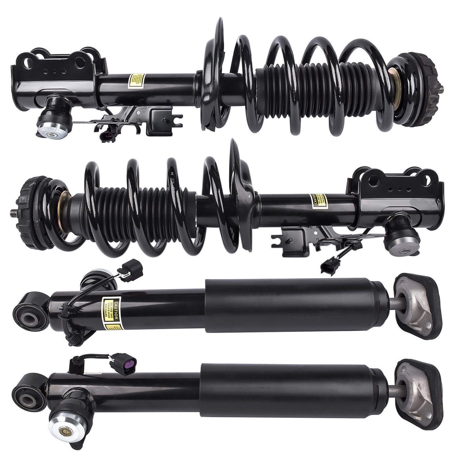 4-piece front and rear shock absorber struts, Assys electric, suitable for Audi Q5 SQ5 8RB 2009 - 2017 