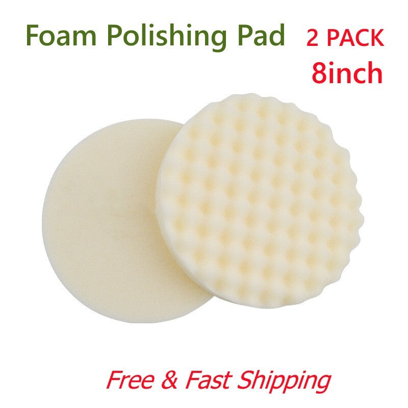 2-Pack 8-inch Car Polishing Pads, Paint Shop Coating and Surface Repair Pads