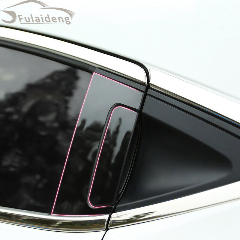 for Honda HR-V Vezel 2016-2022 PC Black Door Window BC Pillar Post Trim Sticker