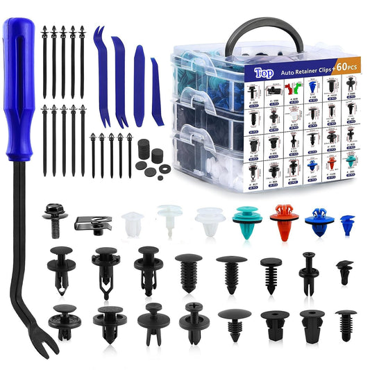 1045-piece pack of automotive push-type fixing clips, plastic rivets, anti-collision clips, door panel decorative clips