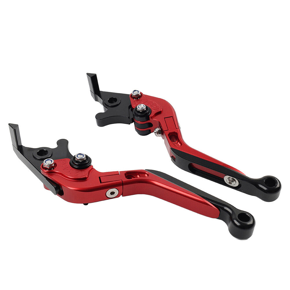 CNC Folding Extendable Brake Clutch Levers for Honda VFR1200/F 2010-2014 Red