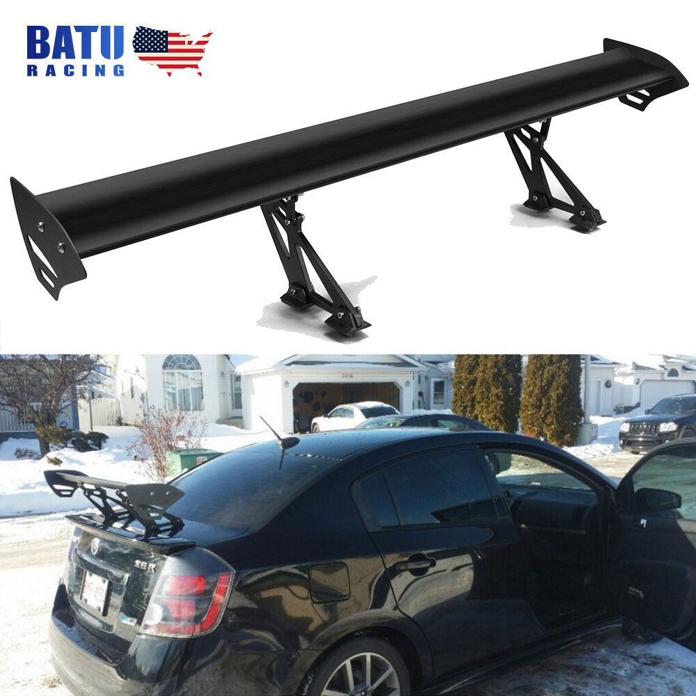 Universal Lightweight Aluminum 53inch GT Style Trunk Rear Spoiler Wings