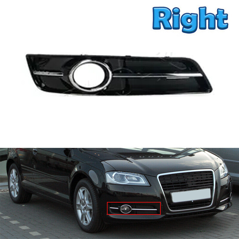 Right Car Front Lower Bumper Fog Lamp Frame Grille Cover for Audi A3 2010-2013