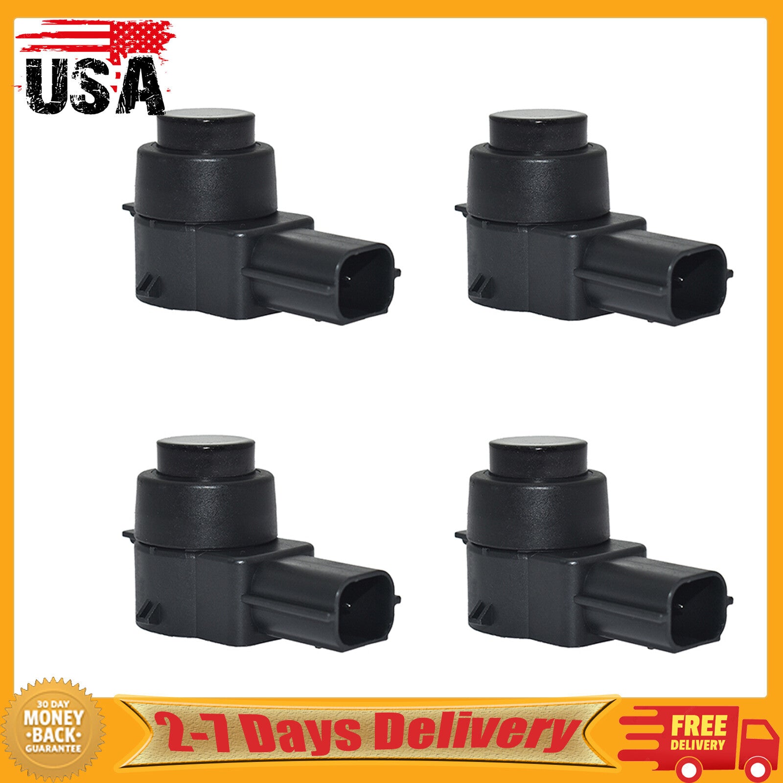 4x Parking Sensor Bumper Aid Backup for Chevy Silverado Tahoe for GMC for Sierra for Buick