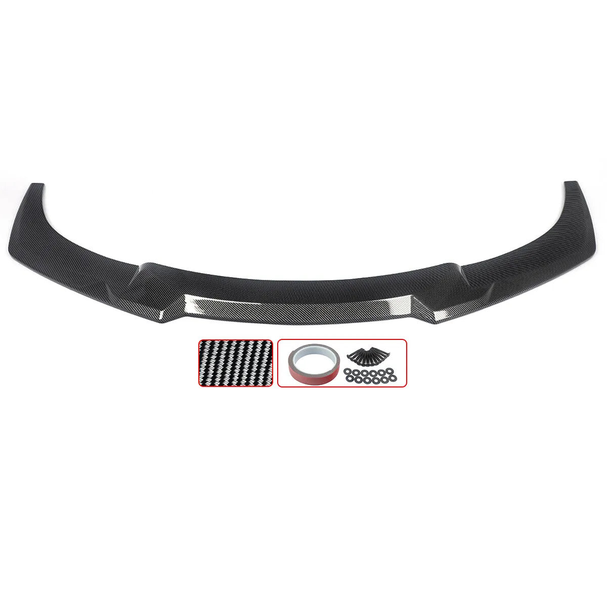 for BMW F06 F12 F13 M Sport 650i 2012-2019 Carbon Fiber Black Front Bumper Lip
