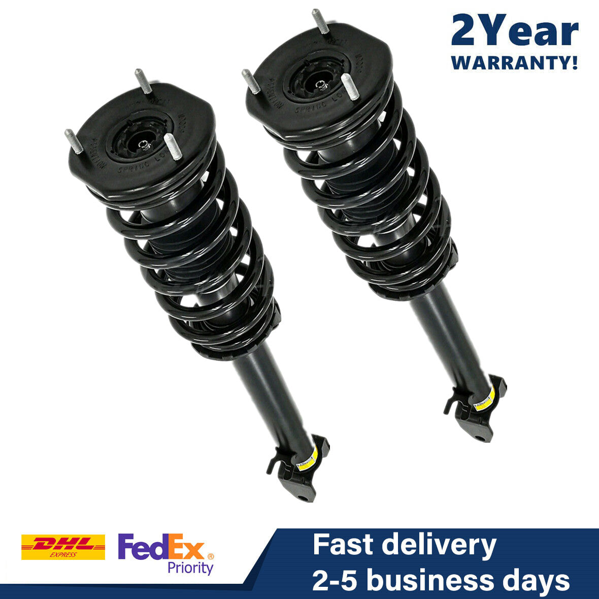 4X Front Rear Left Right Coil Spring Shock Struts Fit for Tesla for Model S 2011-2016