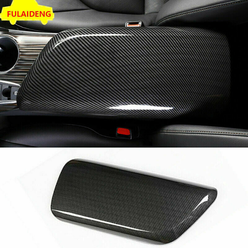 for Toyota for Camry 2018-2023 Carbon Fiber Inner Center Console Armrest Box Cover